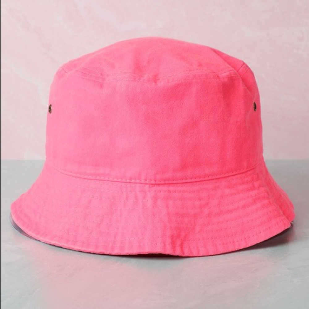 Stone wash Neon Pink Bucket Hat